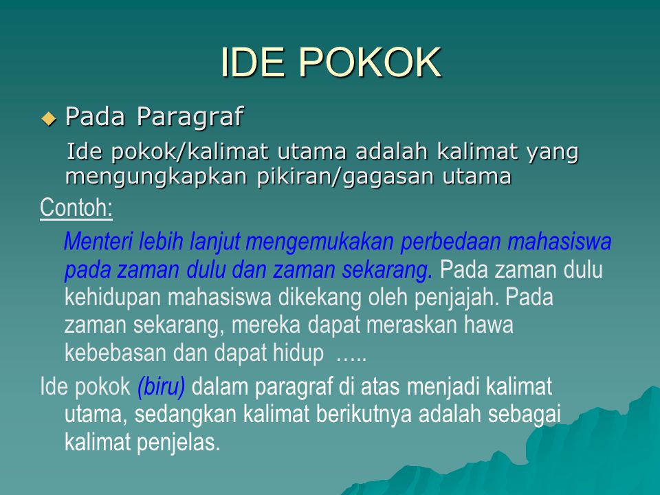 Apa Yang Dimaksud Ide Pokok Atau Gagasan Utama Solusiilusi